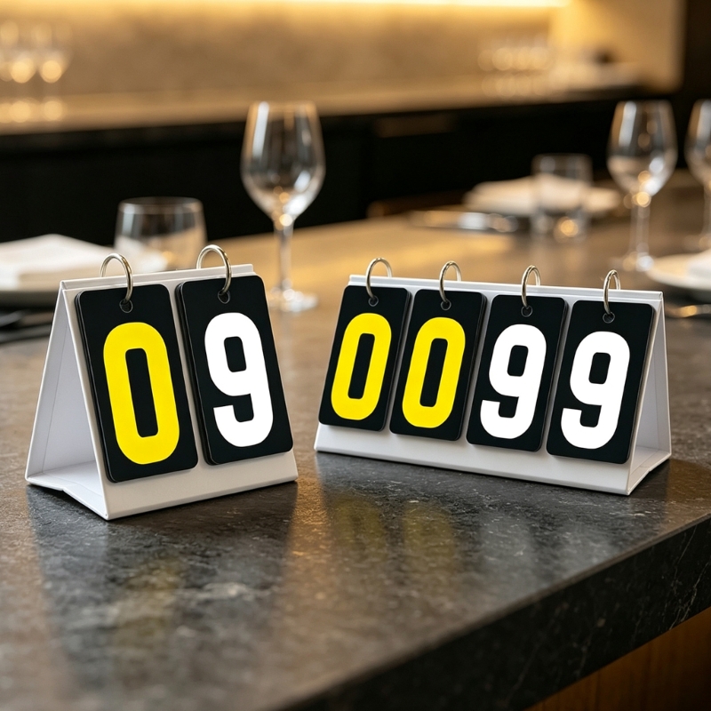 Table Tennis Scoreboard - Tabla puntuación con tapa Manual para