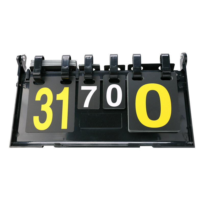 Table Tennis Scoreboard - Marcador de doble cara con tarjetas