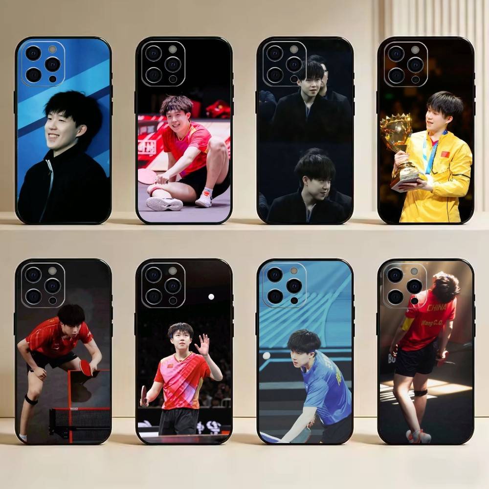 Table Tennis Player - Funda de Silicona Suave para Teléfono