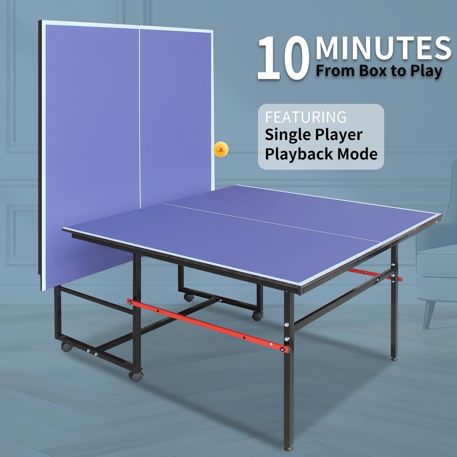 Mesa de ping pong portátil de  - Table Tennis Player reseña y precio