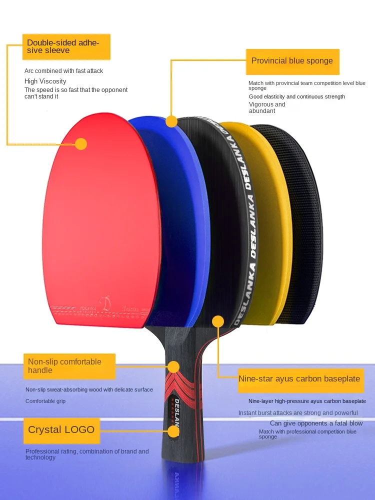 Raqueta de tenis de mesa profe - Table Tennis Single reseña y precio